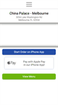Mobile Screenshot of chinapalacemelbourne.com